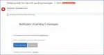 Pending Messages scam.