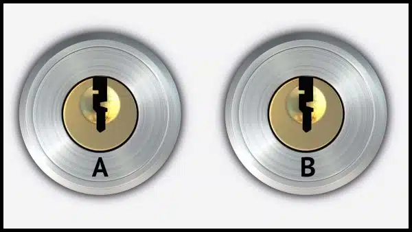 Two locks, A and B