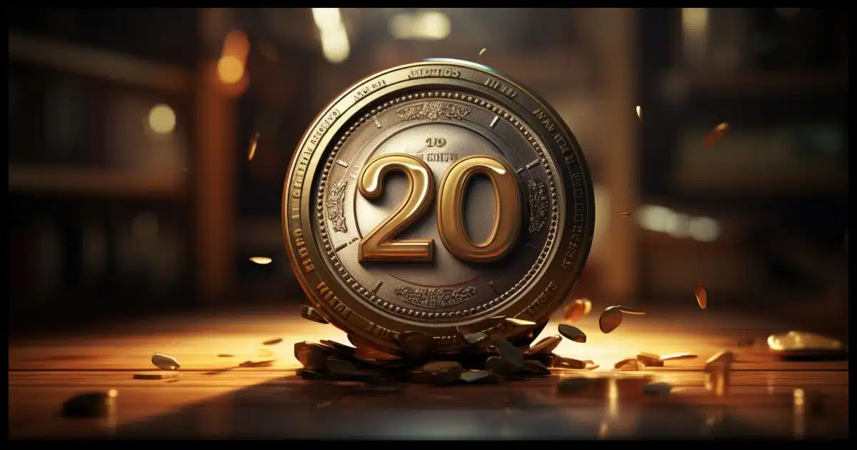 Midjourney generated "20 year service award"