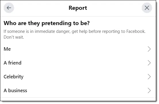 Who are they impersonating?