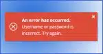 Bitwarden Sign-In Error