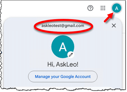 Identifying the Google Account.