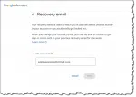 Google Account Recovery Email Configuration