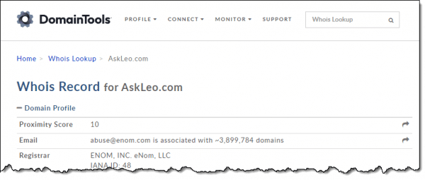 askleo.com whois information.