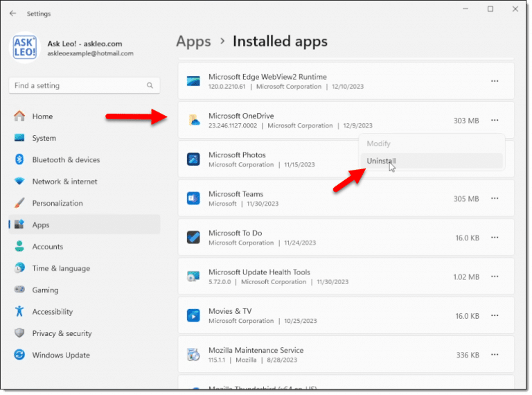 how do i completely get rid of onedrive