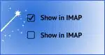 Show in IMAP setting.