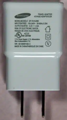 Samsung USB charger.