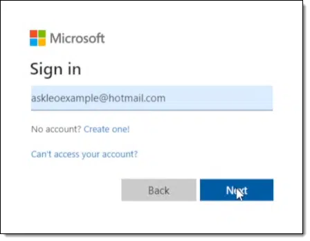 Mountain Duck Microsoft Account sign in.