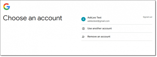 Gmail - Choose an account