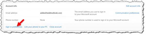 Microsoft Account: Account Info