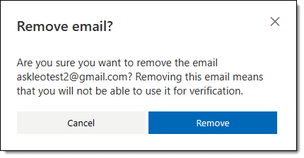Remove email?
