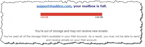 Spam threat.