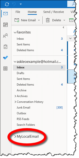 Local Folders in Navigation