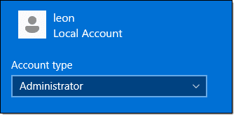 A local administrator-capable account.