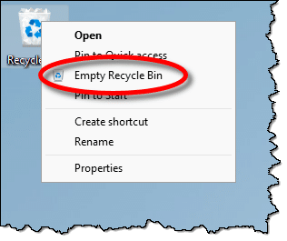 Empty Recycle Bin