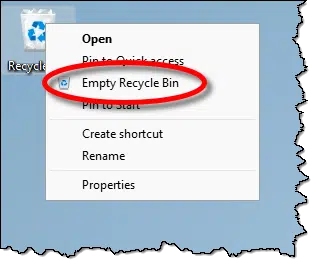 Empty Recycle Bin