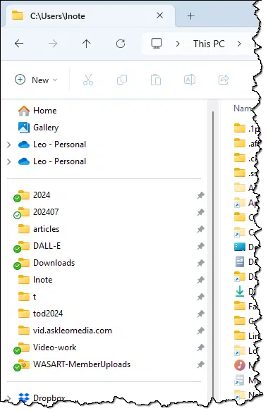 My Quick Access Shortcuts.