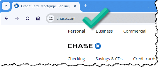 chase.com website URL