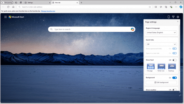 A quieter new tab page.