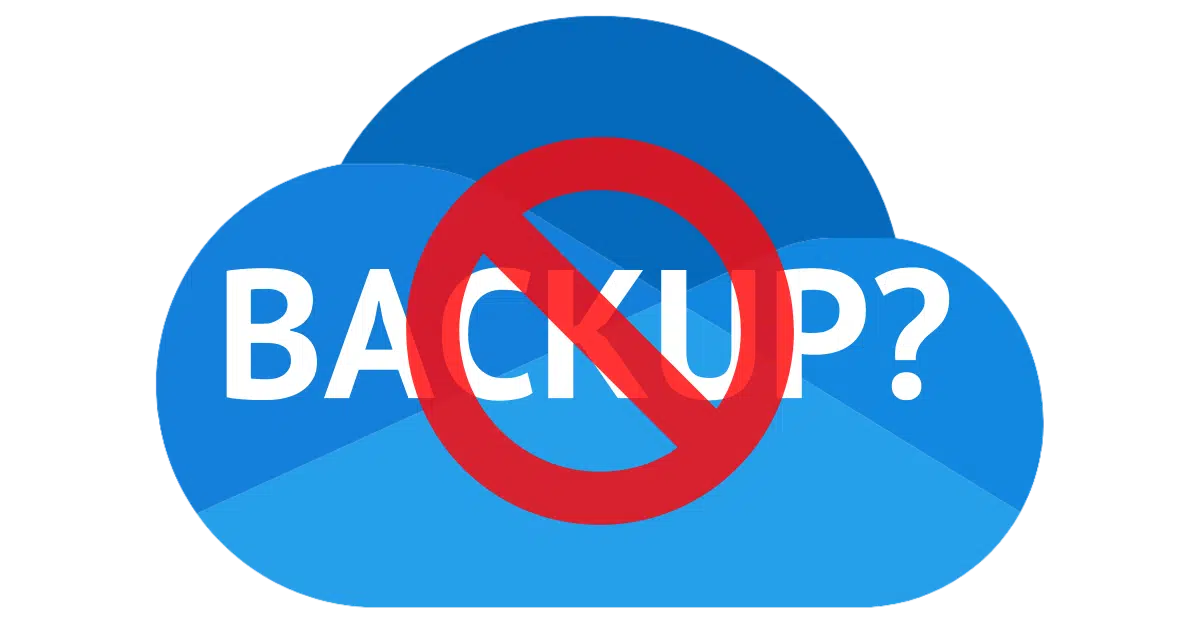 OneDrive is not a backup. OneDrive is file synchronization.