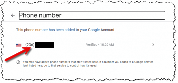 Google recovery phone number.