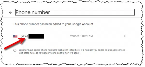 Google recovery phone number.
