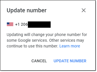 Update number.