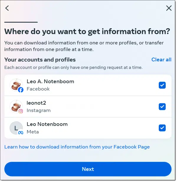 Facebook: what to download.