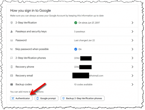 How you sign in to Google.