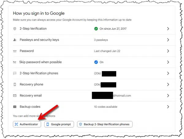 How you sign in to Google.