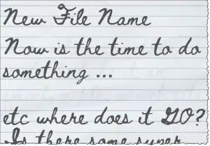 New File written over old