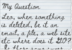 A handwritten question.