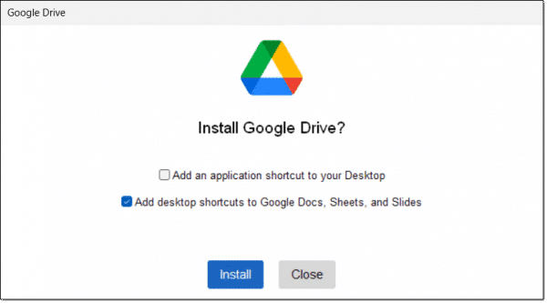 Install Google Drive?