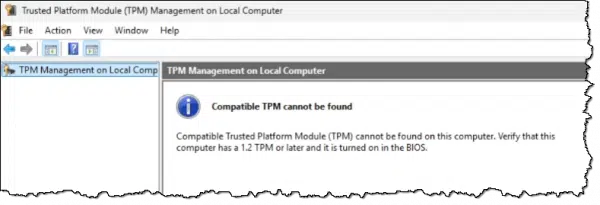 TPM Not Found