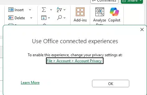 Copilot icon in Office