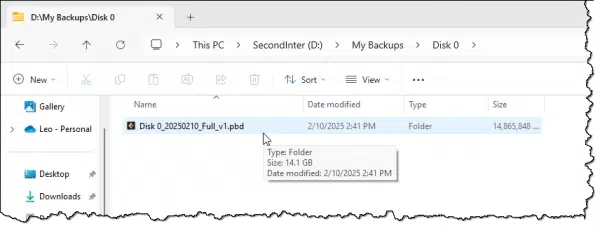 EaseUS Todo PDB file.