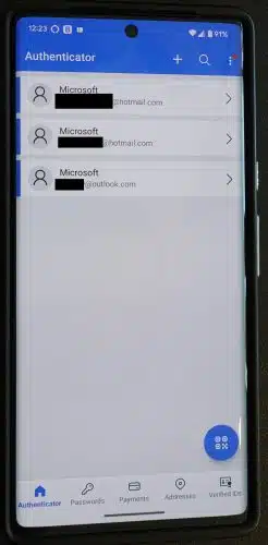 Microsoft Authenticator App.