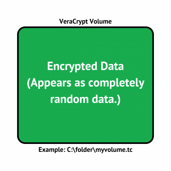 A VeraCrypt encrypted container.