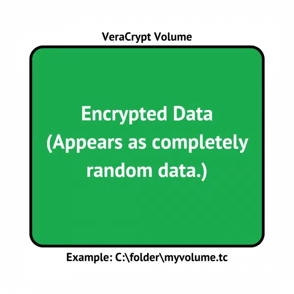 A VeraCrypt encrypted container.