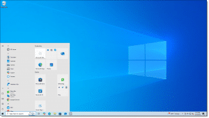 Windows 10 Desktop and Start Menu