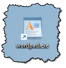 Wordpad shortcut.