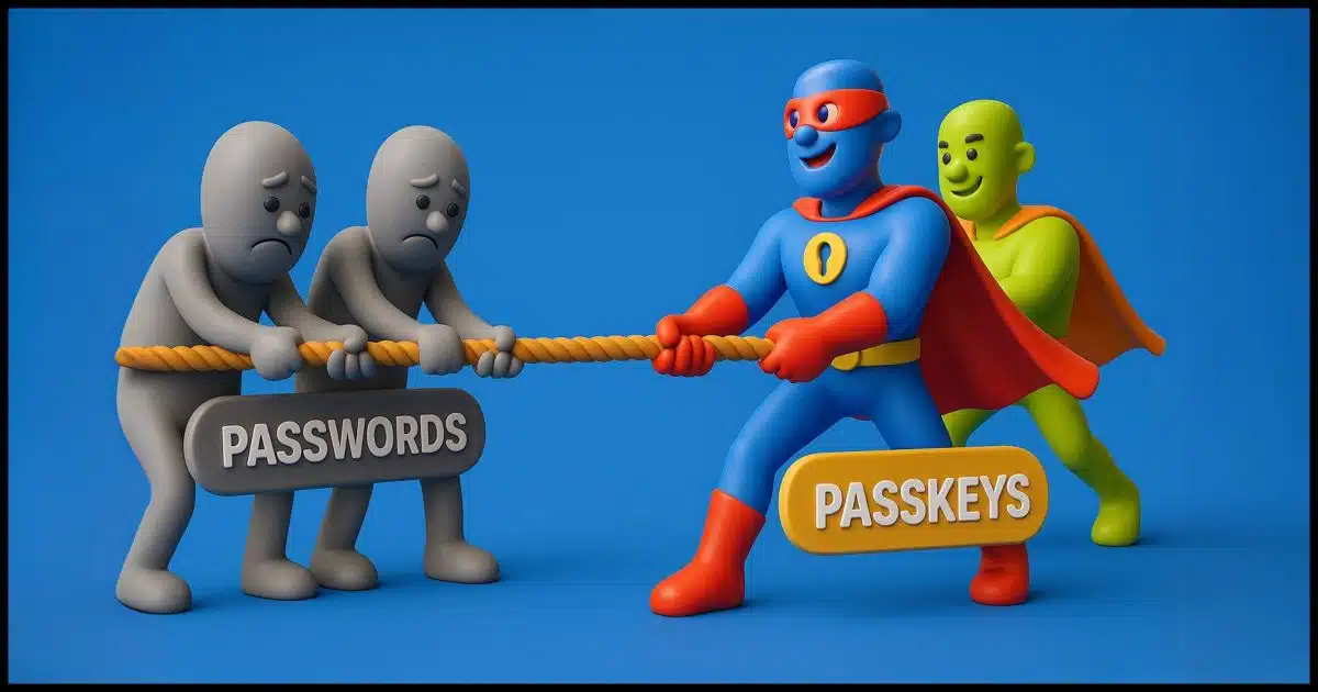 Passwords versus Passkeys