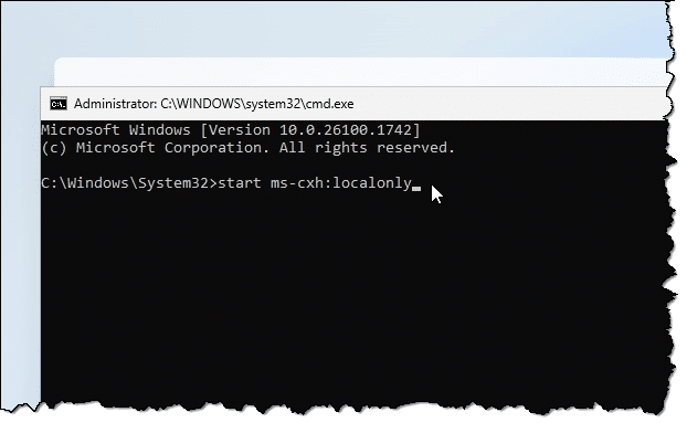 Command Prompt window in Windows 11 Setup.