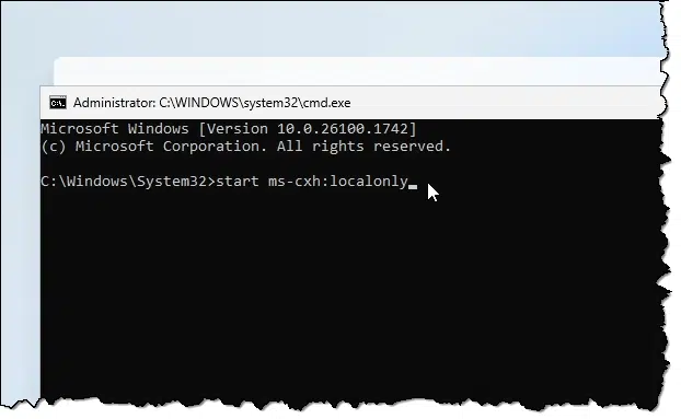 Command Prompt window in Windows 11 Setup.