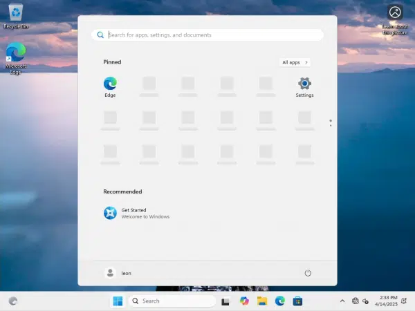Windows 11, not connected to a network from the start.